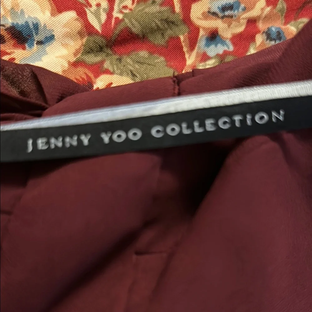 Elegant Strapless Burgundy Dress - Picture 6 of 10